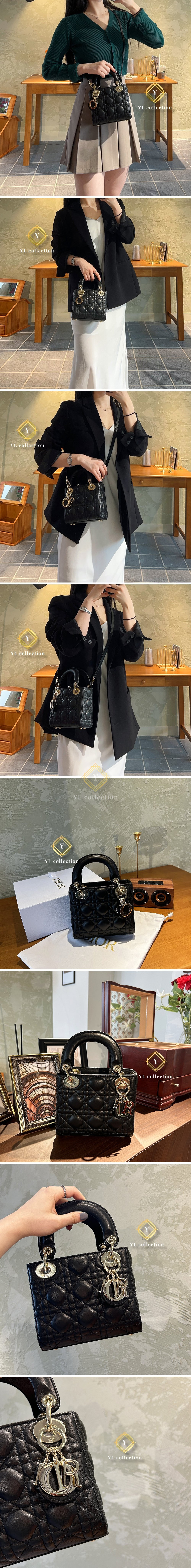 디올 레이디 미니 탑핸들백