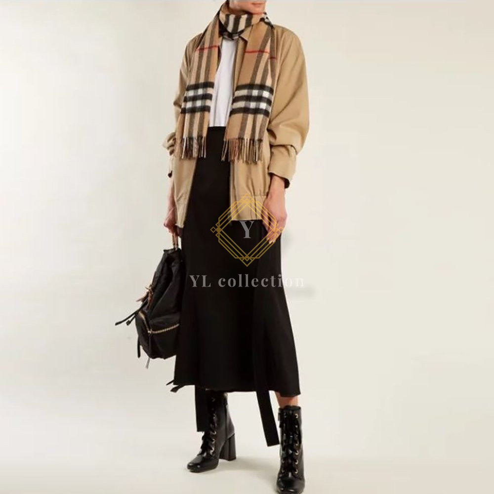 버버리 체크 캐시미어 머플러
