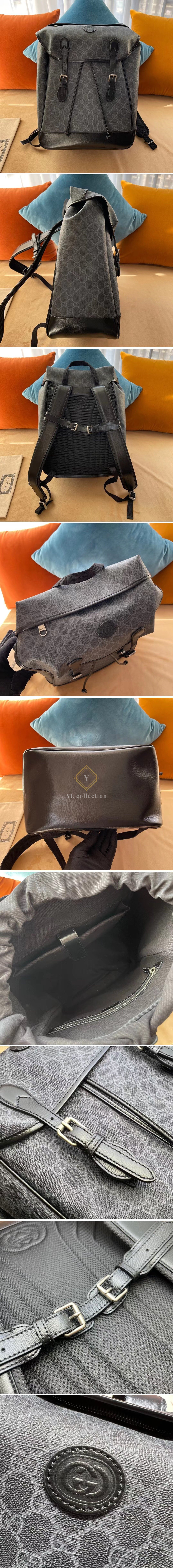 구찌 인터로킹 G 미디엄 백팩