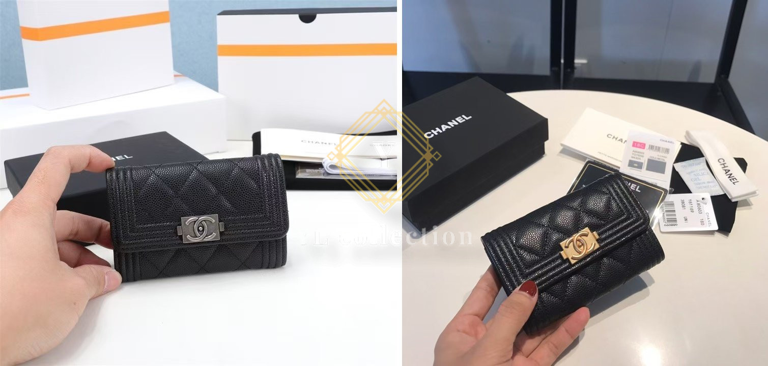 샤넬 보이 플랩 카드홀더 지갑