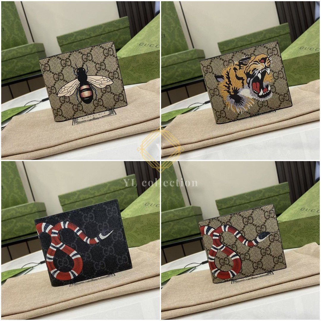 구찌 애니멀 프린트 GG 수프림 지갑