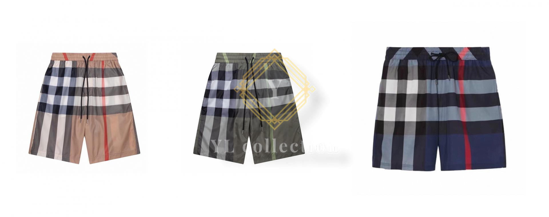 버버리 체크 스윔팬츠