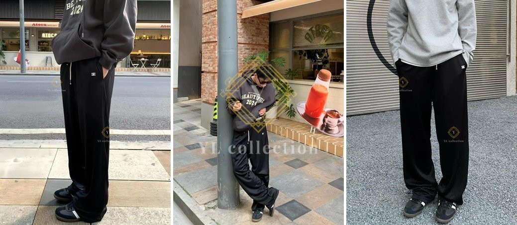 셀린느 트랙수트 팬츠 블랙