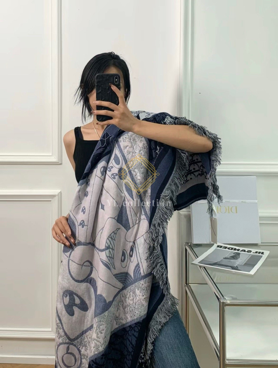 디올 케니샤프 오블리크 스카프