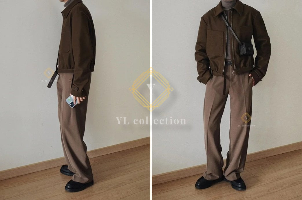 르메르 울 블르종 브라운 자켓