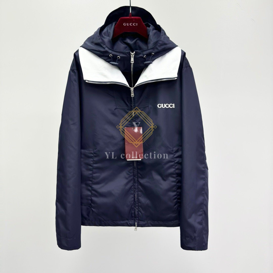 구찌 패치 나일론 트윌 재킷