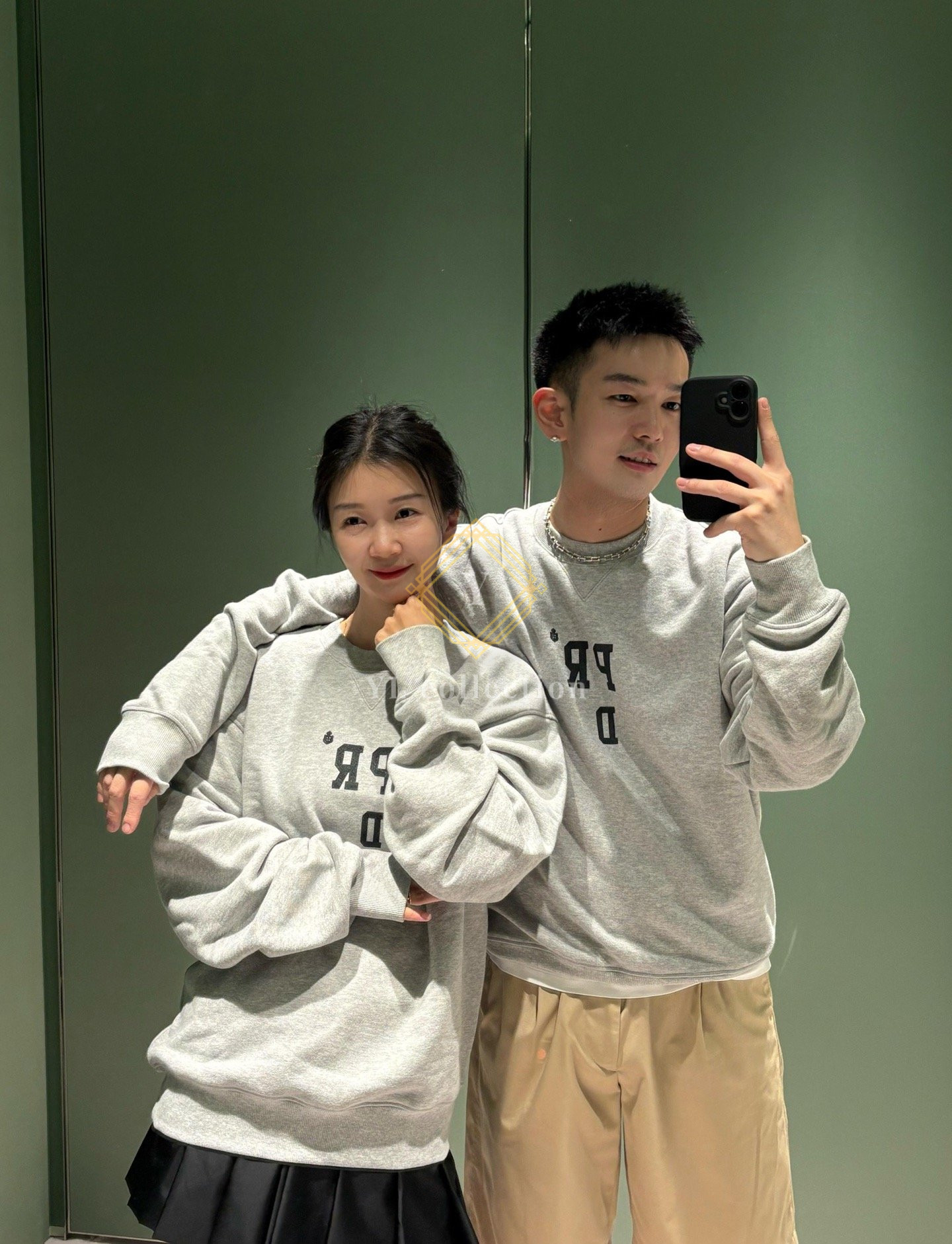 프라다 en 코튼 스웨트셔츠