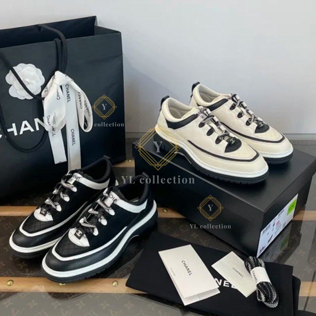 샤넬 퀄팅 판다 스니커즈