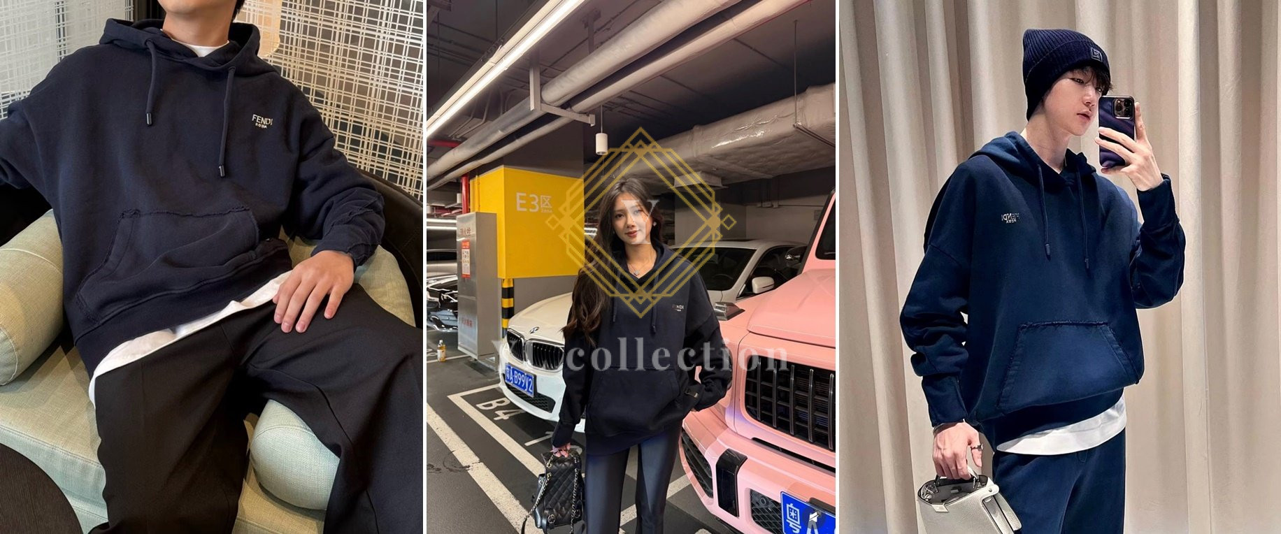 펜디 스웻 후드 티