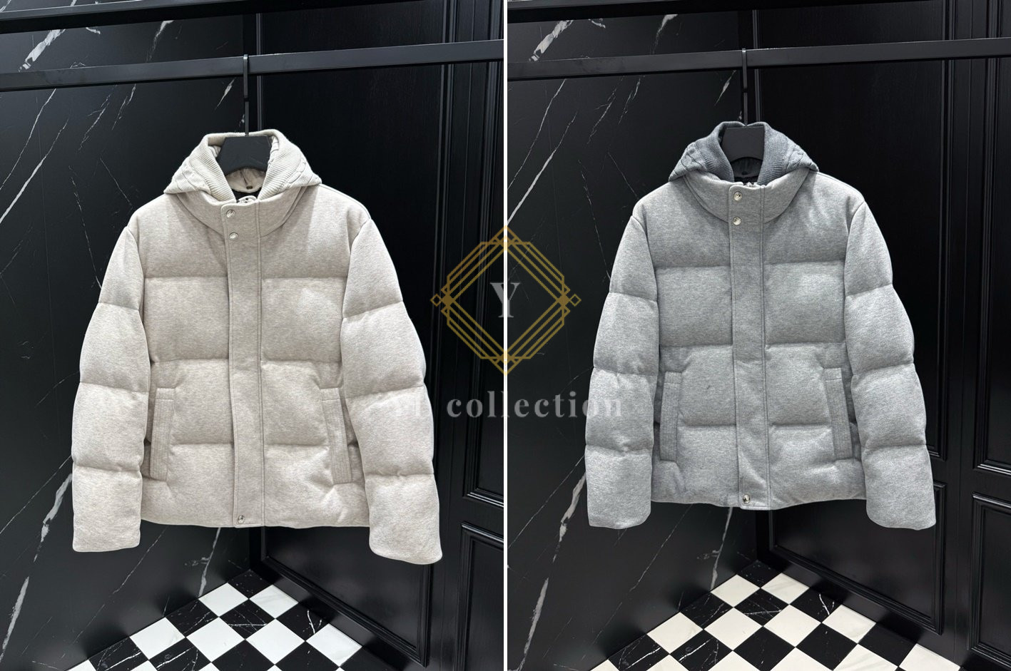 로로피아나 믹스 다운 패딩 자켓