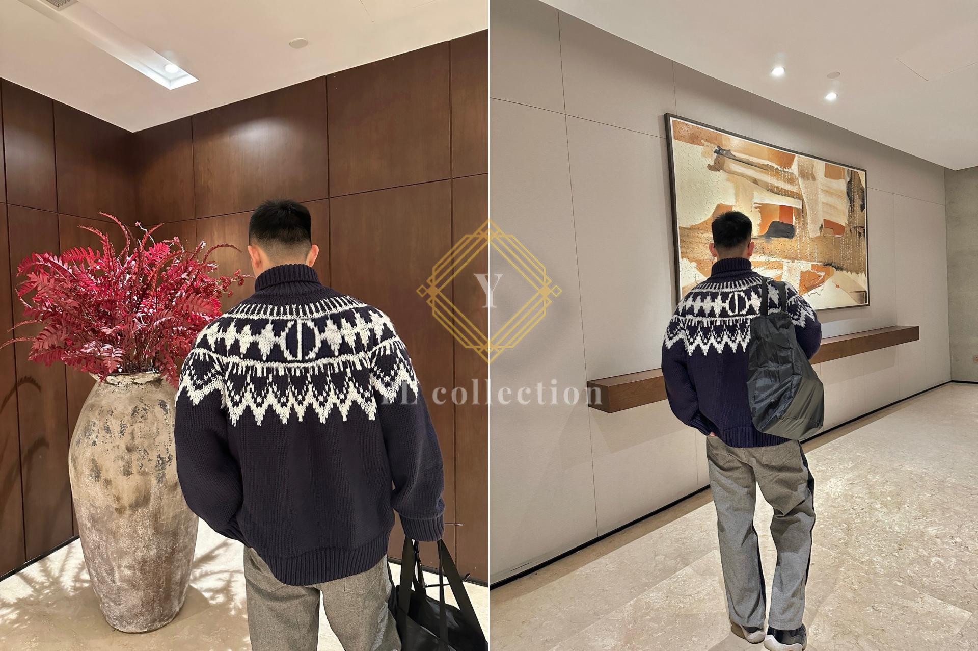 디올 Alps 터틀넥 스웨터