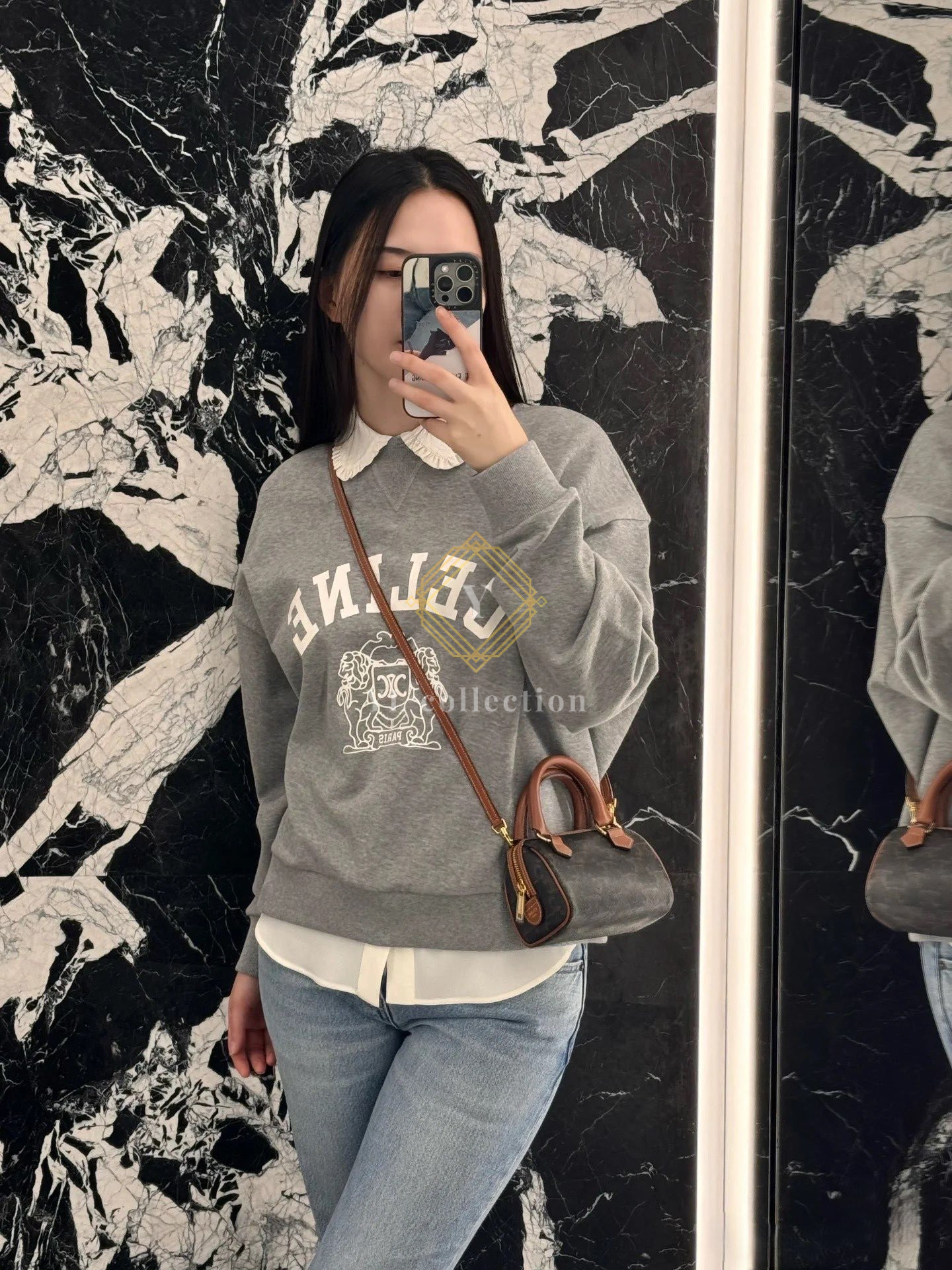 셀린느 블라손 코튼 플리스 스웨트셔츠