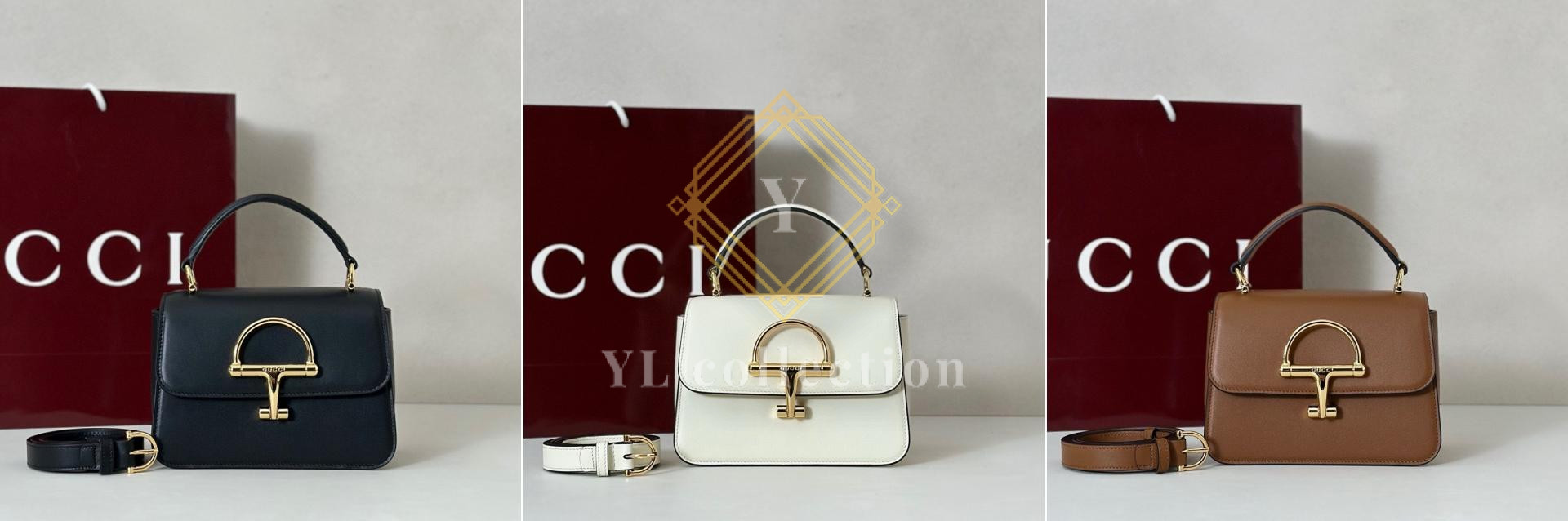 구찌 시에나 스몰 탑 핸들백