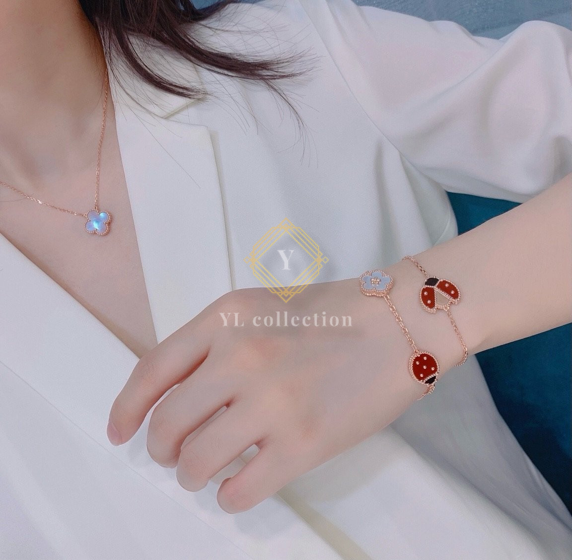 반클리프 럭키 스프링 무당벌레 브레이슬릿