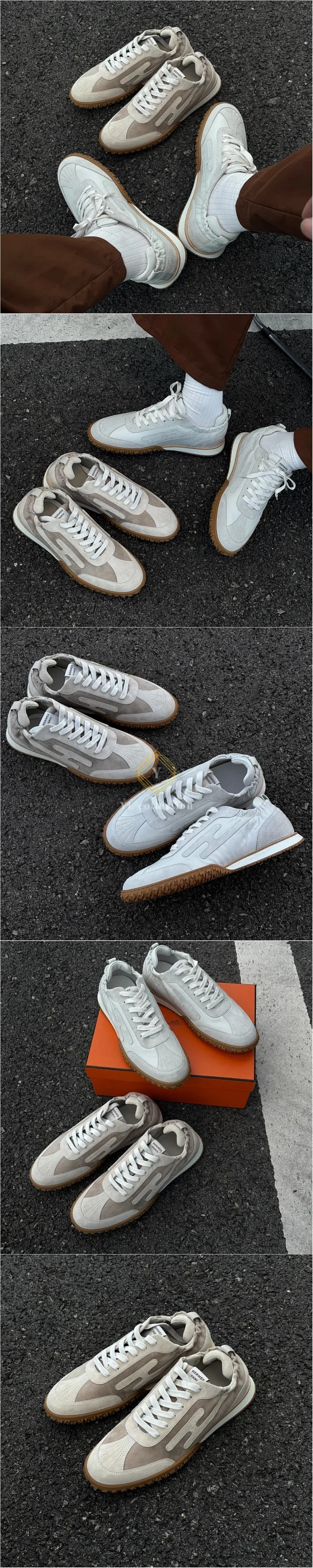 에르메스 제트 스니커즈 스웨이드