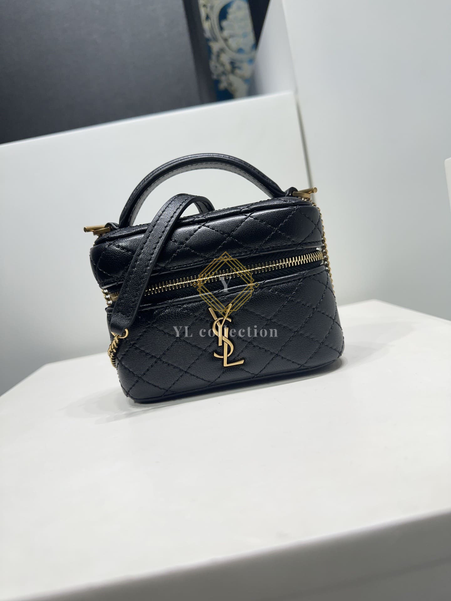 생로랑 가비 마이크로 토트백