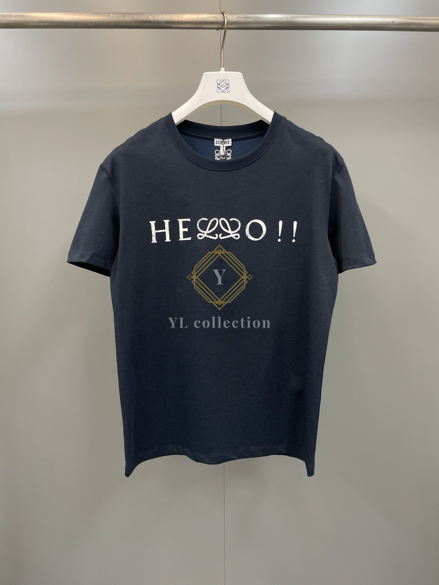 로에베 코튼 블렌드 아나그램 반팔 티