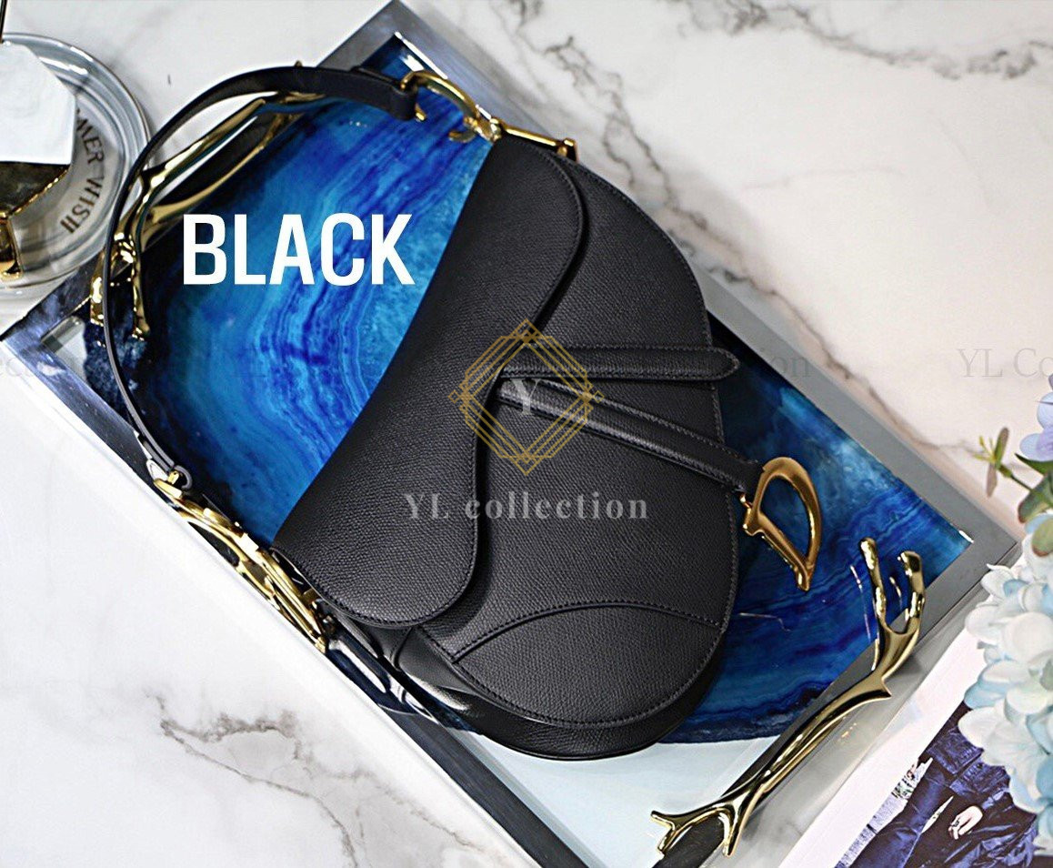 디올 레더 새들백