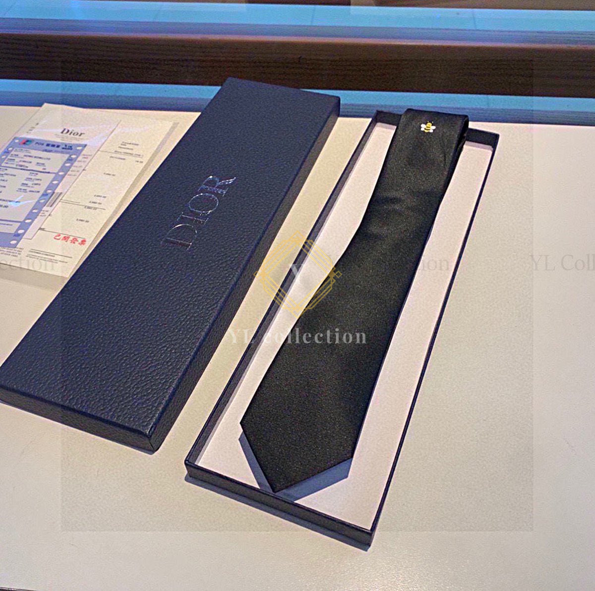 디올 꿀벌 실크 넥타이