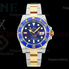 롤렉스 서브마리너 블루 옐로우골드 콤비 청콤