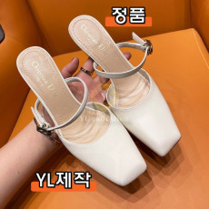 디올 레더 CD 슬링백 힐