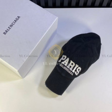 발렌시아가 파리 로고 볼캡 모자