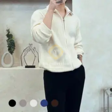 투웨이 니트 집업