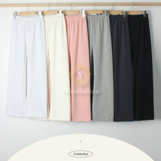 여성 밴딩 밍크 부츠컷 면 팬츠