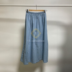 여성 밴딩 데님 스커트