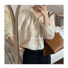 루랜 리본 프릴여리블라우스
