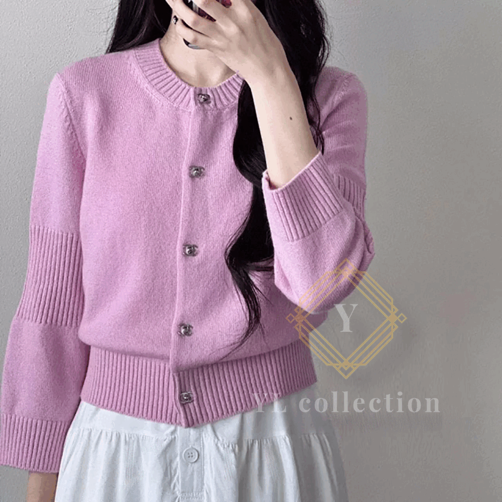 샤넬 24B CC 턴락 캐시미어 가디건