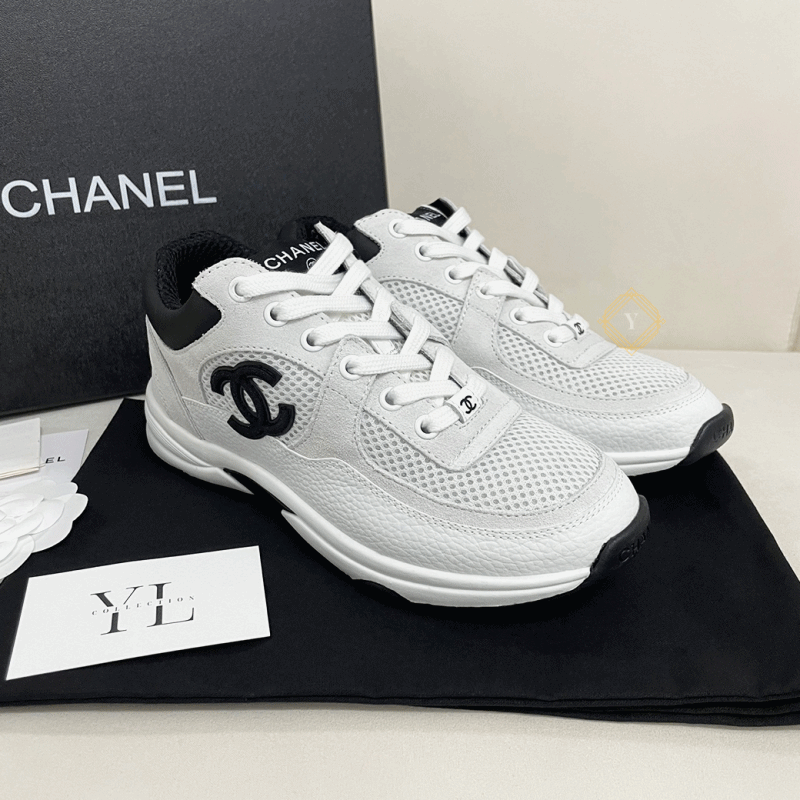 샤넬 CC로고 퀄팅 테니스 스니커즈