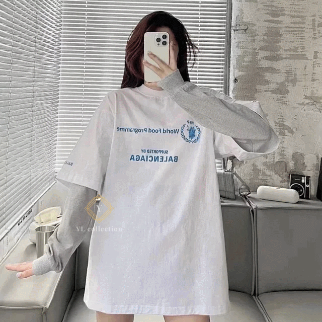 발렌시아가 WFP 반팔 티셔츠