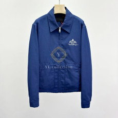 프라다 테크니컬 코튼 집업 블루종 자켓