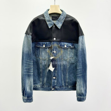 프라다 페이디드 블루 코튼 데님 재킷 1221044