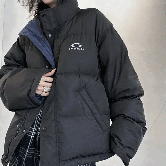 발렌시아가 스포츠 아이콘 리버시블 패딩 자켓