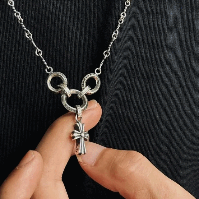 크롬하츠 실버 트위스트 베이비팻 웨이스트 체인