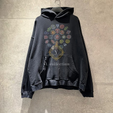 발렌시아가 스파이럴 크레스트 후디