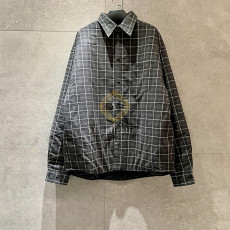 발렌시아가 체크 패딩 셔츠 자켓