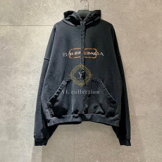 발렌시아가 BB 아이콘 스텐실 후디