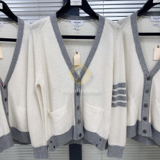 톰브라운 셰틀랜드 울 래글런 사선 브이넥 가디건