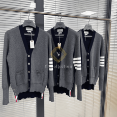 톰브라운 4바 메리노 하프 가디건