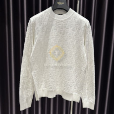 펜디 화이트 FF 코튼 스웨터