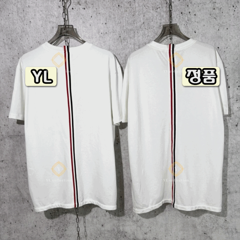 톰브라운 센터백 스트라이프 반팔 티