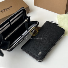 버버리 그레이니 레더 TB 지퍼라운드 지갑