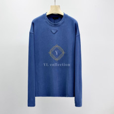 프라다 롱슬리브 코튼 티셔츠