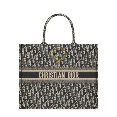 디올 블루 오블리크 북 토트백 라지